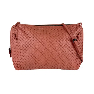 Pre-owned Bottega Veneta Salmon Pink Leather Shoulder Bag ()