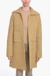 Bottega Veneta Salon 01 Hand-knitted Leather Coat