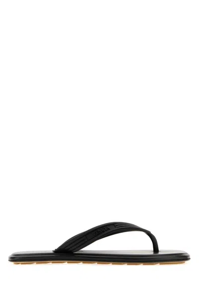 Bottega Veneta Sampieri Slipper In Black