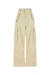 Bottega Veneta Cotton-blend Cargo Trousers In Seasalt