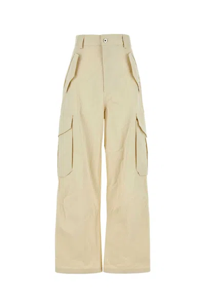 BOTTEGA VENETA SAND COTTON BLEND CARGO PANT