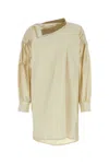 Bottega Veneta Sand Cotton Blend Shirt Dress