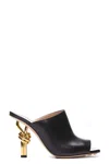 Bottega Veneta Black Open Toe Sandals In Black