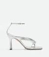 Bottega Veneta Riva Strap Sandal In Metallic