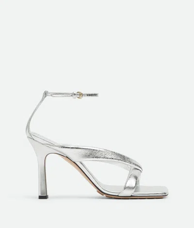 Bottega Veneta Riva Strap Sandal In Metallic