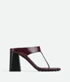 Bottega Veneta Marella High-heeled Sandals In Dark Barolo
