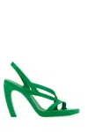 Bottega Veneta Green Jimbo Heeled Sandals In Green