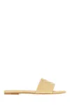 Bottega Veneta Sand Nappa Leather Slippers In Beige
