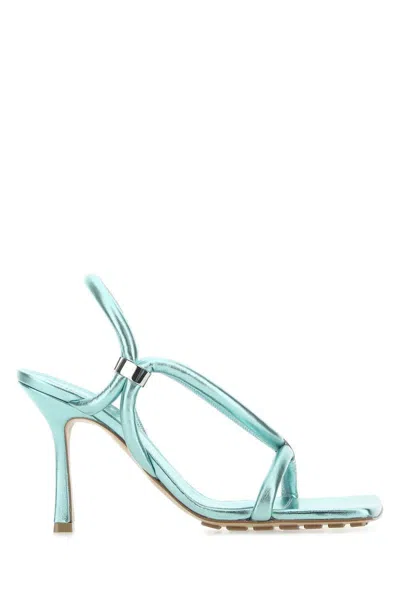 Bottega Veneta Sandals In Turquoise