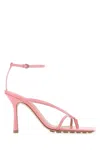 Bottega Veneta Leather Sandals With Straps 10 Cm In 5593