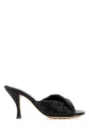 Bottega Veneta Blink 80 Intrecciato Leather Mules In Black