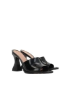 Bottega Veneta Cha-cha Patent Leather Mules In Black