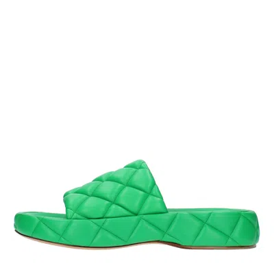 BOTTEGA VENETA BOTTEGA VENETA SANDALS GREEN