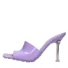 Bottega Veneta Transparent-strap Heel Sandals In Lilla Pastello