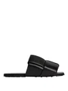 Bottega Veneta Patch Leather Mules In Negro