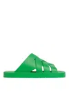 Bottega Veneta Parakeet Crossover Strap Slides In Green