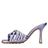 Bottega Veneta Padded Reflection Matelasse Sandals In Viola Scuri
