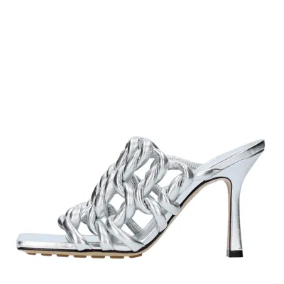 BOTTEGA VENETA BOTTEGA VENETA SANDALS SILVER