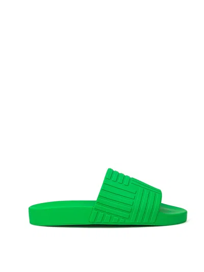 Bottega Veneta Sandals Upholstered With Green Mould