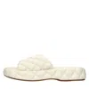 Bottega Veneta Intreccio Padded Sandals Female White In Bianco Neutri
