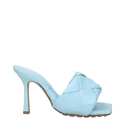 Bottega Veneta Sandals Women Heavenly Leather/pale Blue