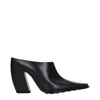 Bottega Veneta Leather Tex Mules With Covered Heel 10cm