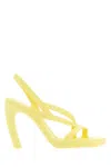 Bottega Veneta Yellow Jimbo Heeled Sandals In Yellow