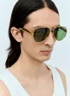 Bottega Veneta Bv1305s Linea Unapologetic Sunglasses In Gold