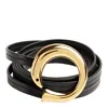 Bottega Veneta Adjustable Length Sardine Belt In Black