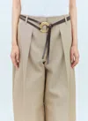Bottega Veneta Sardine Leather Belt In Brown
