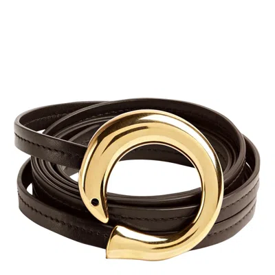 Bottega Veneta Sardine Belt In Brown