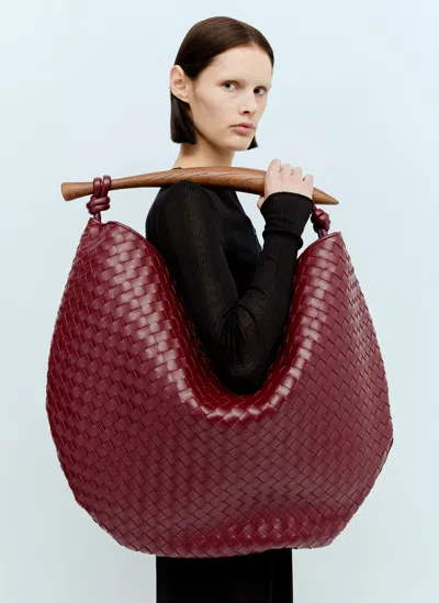 Bottega Veneta Sardine Bermuda Handbag In Burgundy