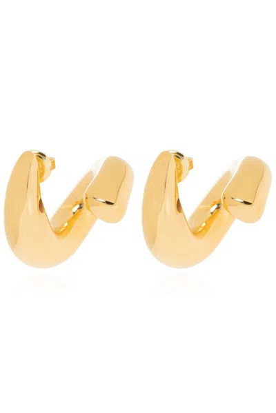 Bottega Veneta Sardine Earrings In Gold