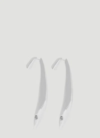 Bottega Veneta Sardine Earrings In Silver