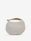 Bottega Veneta Sardine Intrecciato Leather Top Handle Bag In White