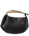 Bottega Veneta Black Mini Sardine Shoulder Bag In Black