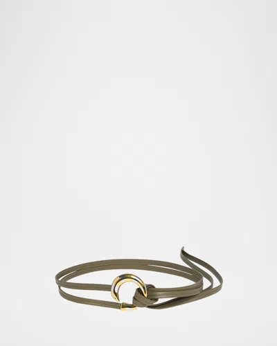 Bottega Veneta Sardine Leather Belt In Brown