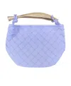 Bottega Veneta Mini Sardine Intrecciato Top-handle Bag In Purple