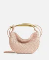 Bottega Veneta Mini Sardine Shoulder Bag In Pink