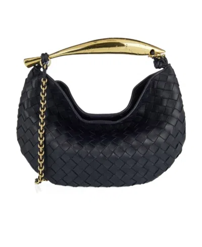 Bottega Veneta Sardine Leather Tote Bag In Blue