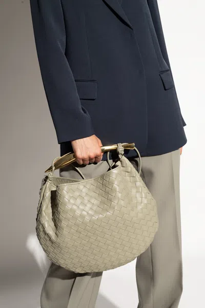 Bottega Veneta Sardine Intrecciato-leather Handbag In Green