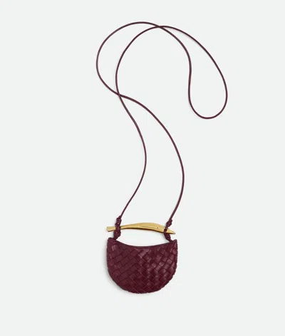 Bottega Veneta "sardine" Micro Bag In Burgundy