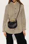 Bottega Veneta Sardine Mini Crossbody Bag In Black