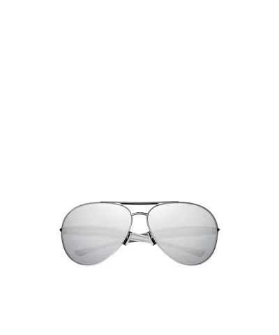 Bottega Veneta Sardine Pilot-frame Sunglasses In White
