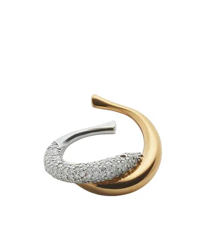 Bottega Veneta Sardine Ring In White