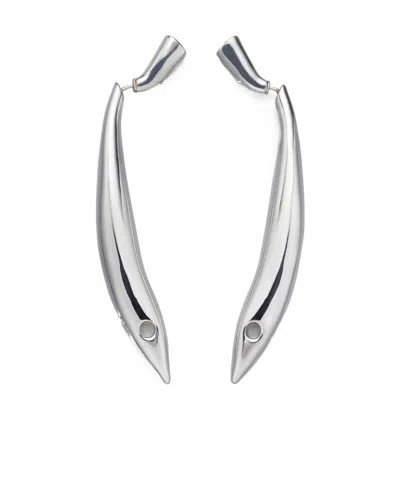 Bottega Veneta Sardine Earrings In Silver