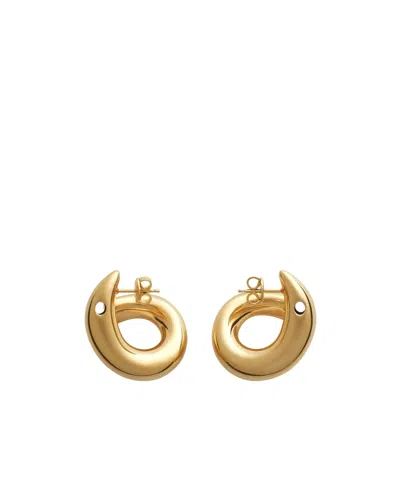 Bottega Veneta Sardine-shaped Earrings In Yellow