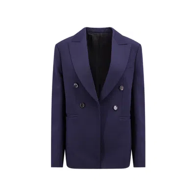 Bottega Veneta Sartorial Wool Blazer Women In Blue
