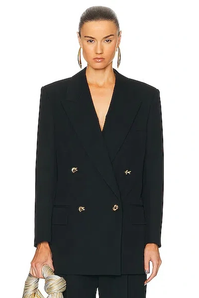 Bottega Veneta Sartorial Wool Twill Jacket In Black