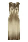 Bottega Veneta Effortlessly Chic Nude Satin Suit For Women